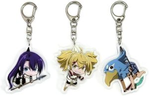 Acrylic Keychain Set – Sunraku, Arthur Pencilgon & OiKatzo (3-Pack)