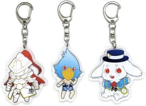 Acrylic Keychain Set – Sunraku, Psyger-0 & Emul v1 (3-Pack)