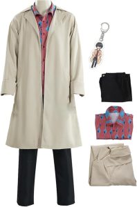 Nagumo Yoichi Cosplay Costume – Khaki Trench Coat Jacket Anime Outfit