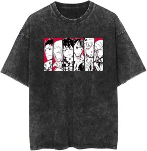 Washed Vintage Anime T‑Shirt – Unisex Casual Tee