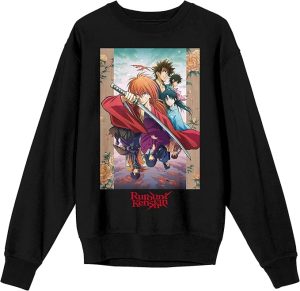 Crewneck Long Sleeve Sweatshirt – Black