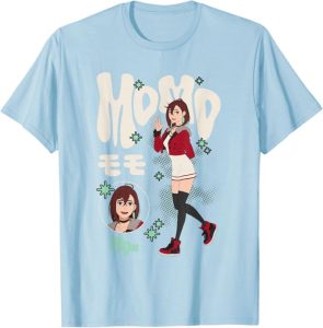 Momo Ayase Waving Hand Kawaii Anime T‑Shirt