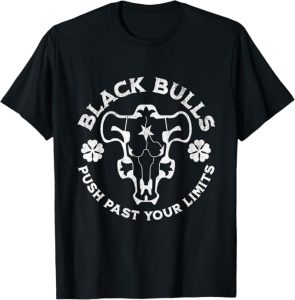 Black Anime Clover Black Bulls Limits T-Shirt